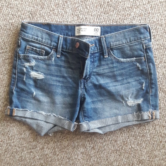 abercrombie and fitch jean shorts